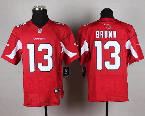 Nike Cardinals #13 Jaron Brown Red Team Color Men's Stitched NFL Vapor Untouchable Elite Jersey